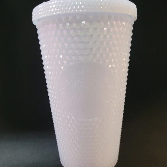 Spiked icy white iridescent cold cup 16oz  Starbucks. - Picture 2 of 8